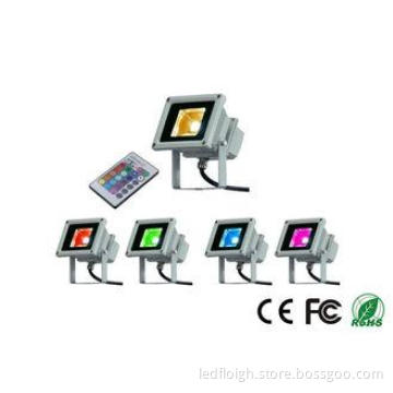 10w RGB LED Flood Light Outdoor Ip65 , LED Color Flood Ligh